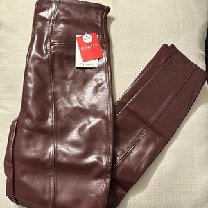 SPANX faux patent leather leggings